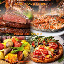 Electric Griddles 1700w Commercial Steak Stove | Teppanyaki Grill 800°C | Electric Steak Grill with Grill & Tray & 2 One-Piece Gloves | Stainless Steel,