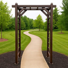 Oakland Living Bronze Modern Aluminum Garden Arbor Arch