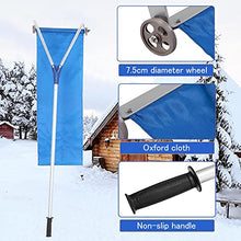 JYXYXSCP Snow Shovel Snow Roof Rake 21ft w/Slide Material,Aluminium Snow Shovel Roof Rake w/Wheels&Adjustable Extended Handle, Fast Roof Snow Removal
