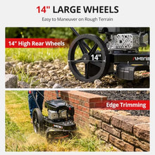 AMERISUN 22" Gas Walk Behind String Trimmer with 1.9"-4.0" Cutting Height