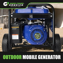 Green-Power America 5000 Watt Gasoline Generator, Manual Recoil Start Portable Generator, Backup Power for Home Emergency, Job Site, RV Camping，EPA Compliant