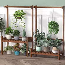 Hanging Plant Stand Indoor Wood Tall Flower Stand For Multiple Plants Plant Shelf Coat Rack Stand For Window Plant Shelf Indoor Garden Balcony Home Decor Bedroom Display Rack Simple Ladder Fram