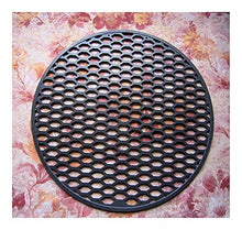 TEOYETTSF Cooking Grill,Cast Iron Black Matt Porcelain Enameled Round Barbecue Net