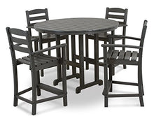 Polywood La Casa Café 5-Piece Counter Set Slate Grey