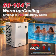 GRAT 140,000 BTU Full Inverter Swimming Pool Heat Pump 42,000 Gallons