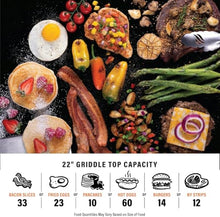 Blackstone Griddle 22 Inch, OTG Outdoor Tabletop Griddle with Built-in Hood, and Blackstone Accessories Set, Portable Grill for Camping, Tailgate Grilling, and On-the-Go Kitchen Cooking
