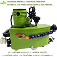 Electric Glass Edging Machine, Portable Small Glass Edger, Glass Grinder Tool, 800W Electric Glass Grinding Edging Machine for Straight Round Bevel Edge w/8 Diamond Wheels & 2 Polishing Wheels,Blue