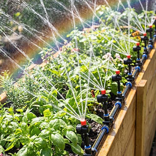 Fvmsse Plants Misting System for Irrigation with Adjustable Knob
