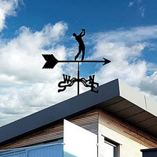 Metal Weather Vane Vintage WeatherVane Farm Scene Weathercock Direction Indicator for Outdoor Garden Shed Roof Paddock Decoration Measuring Tools A 35X50CM (A 35X50CM) (B 35X50CM)