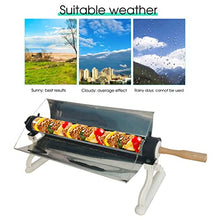 Dntum Portable Solar Power Cooker BBQ Grill Solar Oven Cooker Stove, 304 Stainless Steel Outdoor Oven Camping Stove for Hiking Kitchen Tools