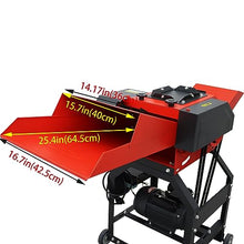 INTSUPERMAI Hay Cutter Pulverizer Grass Crusher 4-Blade 220V Red and Black