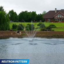 Outdoor Water Solutions 1/2HP Decorative Pond Floating Eco Fountain Black