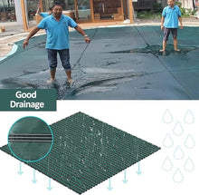 KGBNYSS Heavy Duty Round Pool Cover 8-32ft - Green Mesh Safety Cover for Inground Pools with Anchors & Installation Kit​(32.5ft/9.9m)