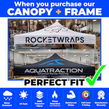 Dot4Dot Custom Canopy with Logo for 10x10 Pop Up Tent Heavy Duty