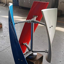 HENGCMM 12V 24V 48V No Noise Vertical Wind Turbine Generator, 2.5m/s Low Wind Speed Starting 3000W Wind Power Generator with MPPT Controller for Home Industrial,48V