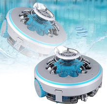 KANGJIEM Automatic Robotic Pool Cleaner, Smart Cordless Swimming Pool Vacuum Cleaner, Rechargeable Robotic Pool Cleaner, for Above-Ground or In-Ground Swimming