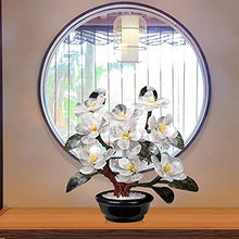 Dntum Artificial Bonsai Tree Feng Shui Jade Bonsai Style Jade Flower Decoration for Living Room TV Cabinet Bonsai Porch Decoration Creative Decoration Simulation Bonsai Trees