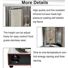 JYXYXSCP Rotating Rotisserie Oven,Vertical Doner Kebab Grill Machine,Meat Catch Pan,Gas Fuel Equipment,for Commercial and Home Kitchen (Black L)