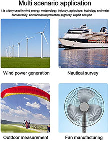 LUYILA Anemometer Handheld, Digital Wind Speed Meter for Measuring Wind Speed and Temperature,with Backlight and Max/Min,for HVAC Vents, Boat Sailing, Shooting, Sailboats, Surfing,Fishing
