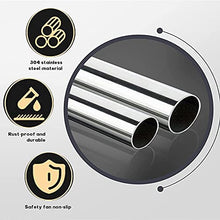 BSNANCA Swimming Pool Safety Hand Rail Swimming Pool handrails, Stainless Steel Pool Hand Rail Brackets, Safety Handle Hand Rails at The Steps of Indoor and O (Silver 125cm)