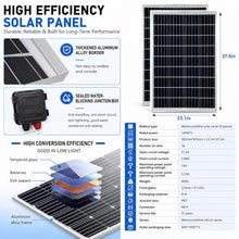 Vertical Axis Wind Turbine 3KW 24-120V Maglev Generator +2 Solar Panels
