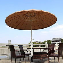 JOMRTS Parasol Garden 2.7M/8.9Ft Large Parasol Umbrella with Push Button Tilt and Crank,for Backyard Beach Pool Market,Uv Protection Round Outdoor Table Umbrella