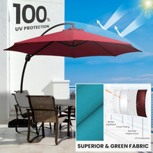 144'' Cantilever Umbrella with Crank Lift , Counter Weights Included