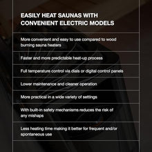 Harvia The Wall Electric Sauna Heater, Black, 240V, 6kW