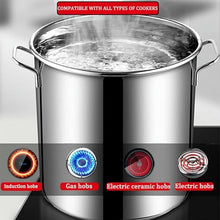 Outdoor Crawfish Seafood Boil Pot with Drain Basket, Stainless Steel Stock Pot for Lobster, Crab, Shrimp Boil Turkey Fryer(30L)