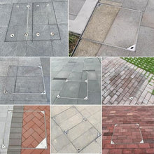 GJZDPMY Stainless Steel Manhole Cover 33-41 Inch Invisible Drainage Solution Heavy-Duty Outdoor Paving Lid (70 x 70 cm) - Rust Resistant Secure and Stylish Design