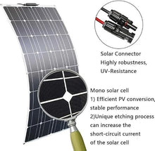 KZZAAO 1600 Watt Solar Panel Kit, 4Pcs 400W Flexible Solar Panel with Charge Controller, Lightweight Portable Monocrystalline Photovoltaic Panels