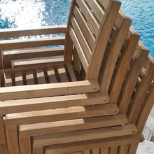 Royal Teak Collection CAPM Captiva Sling Stacking Chair, Moss