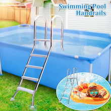 63'' Sturdy Steel Pool Ladder Above Ground, Double Side Above Ground Pool Ladders, 5 Steps Pool Stairs Above Ground, Pool Steps Above Ground, Heavy Duty Pool Ladder 500 lb Capacity,63in