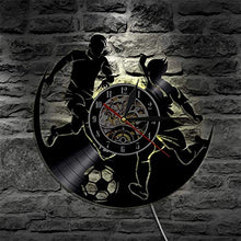 ERTTGWGF Garden Clocks Outdoor Waterproof with Light, Simple and Modern Outdoor Vinyl Record Large Clock for Home Decoration Decoration