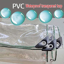 Transparent Pvc Tarpaulin Waterproof, Plant Insulation Shed, With Eyelets, Dustproof, Tear And Cold Weather Resistant Cover, 0.3 Mm Pvc Plastic Tarpaulin For Terrace, Gazebo, Wind Protection, Outdoor