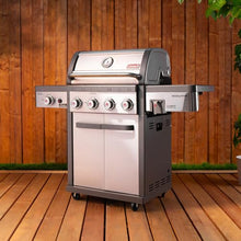 Coleman Revolution 4-Burner Gas Grill with Side Burner, Convertible Propane to Natural Gas, 50,000 + 13,000 BTU, 650 sq in, Outdoor BBQ Grill
