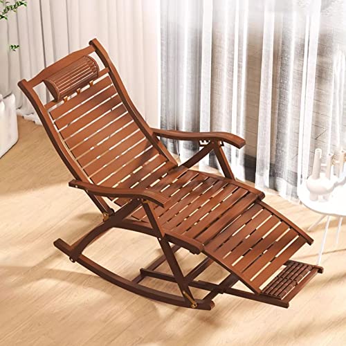 QUANGJN Composite Rocking Chairs Outdoor,Folding Rocking Chair,Outdoor Wooden Rocking Chair,Comfy Side Chair,for Living Room, Bedroom,Study Room,Terrace, Garden,Rocking Ch,
