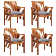 Molumvel 5 Piece Patio Dining Set - Solid Acacia Wood Furniture