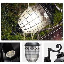 EliteBloom Outdoor Lamps for Patio Lamp Post Lights Outdoor, 2.35M Street Light 2-Lights Garden High Pole 1-Pac,