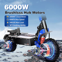 Toursor Electric Scooter 60V 3000W Dual Drive Foldable Off-Road Blue