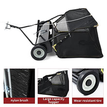 YITAMOTOR 48" Tow Behind Lawn Sweeper, 20 cu. ft.Leaf Collector