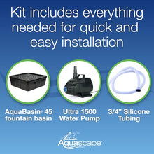 Aquascape Stacked Slate Sphere Water Fountain and Installation Kit for Yard, Landscape, and Garden, Medium, 78290