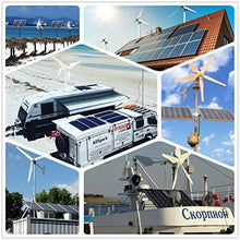 1800W 24V Wind Solar Kit with 2000W Power Inverter Off Grid System for Home：1000W Wind Turbine Generator + 8pcs 100W Poly Solar Panel + Hybrid MPPT Charge Controller + Accessory