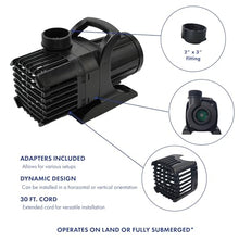 Monsoon 8000 GPH Hybrid Pond Pump 540 Watts 200 ft Cord