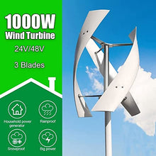 Free Energy Generator 1000W Vertical Wind Turbine Generator 3 Blades Wind Power Generator with Controller for Home Factory Use