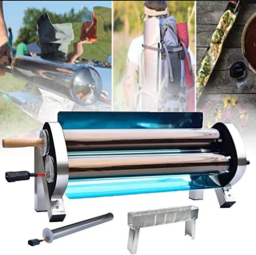 Outdoor Integrated Solar Cooker, Grill, Stainless Solar Oven Heats Drinks and Bakes Food, Three-Purpose photoelectric Carbon Furnace, Fuel Free Stoves Cooker Portable Hiking BBQ Oven Tool
