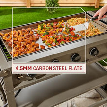 Tytus Anaheim 5-Burner Flat Top Propane or NG Griddle Grill, 60K Total BTUs