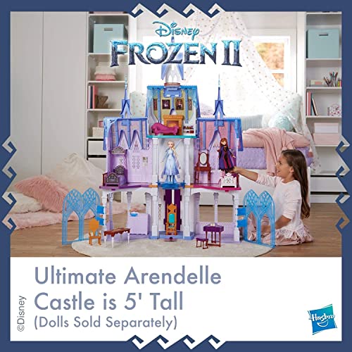 Frozen Disney Arendelle Castle Playset Inspired by Frozen 2, 5' Tall with Lights & Accessories