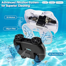 Robotic Pool Cleaners Advanced Cordless Robotic Pool Cleaner with 130-Minute Runtime | Self-Parking Technology | for Above-Ground Pools Up to 860 Sq Ft