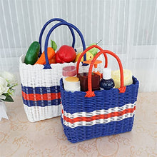 Storage Basket,Small Picnic Handmade Wicker Shopping Home Vegetable Fruit Packing Garden Imitating Rattan Woven Flower